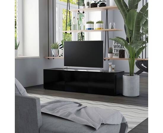 Comodă tv, negru, 120 x 34 x 30 cm, pal