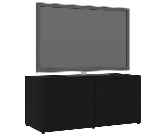 Comodă tv, negru, 80 x 34 x 36 cm, pal, 4 image