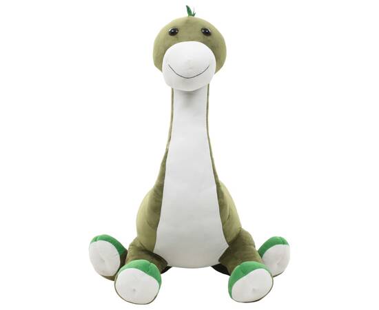 Jucărie dinozaur brontosaurus, verde, pluș, 4 image