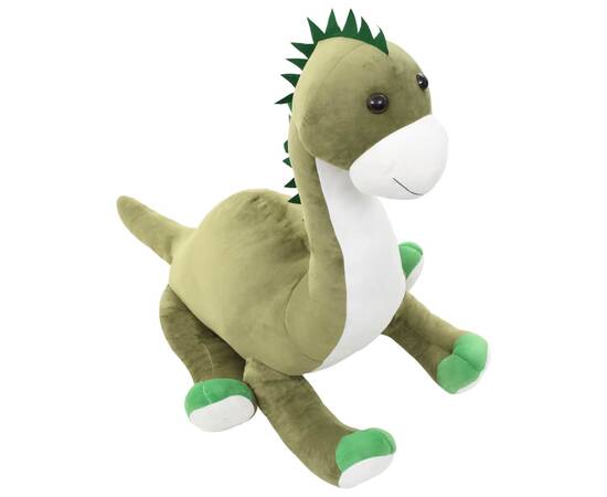Jucărie dinozaur brontosaurus, verde, pluș, 3 image