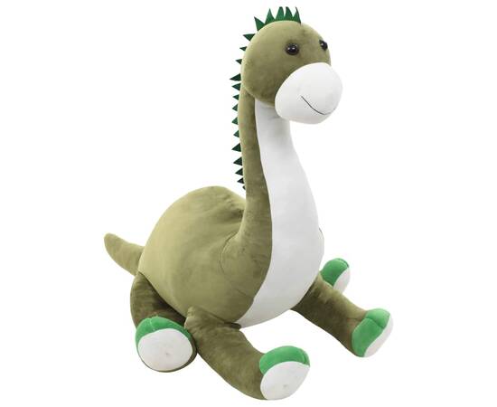 Jucărie dinozaur brontosaurus, verde, pluș, 2 image
