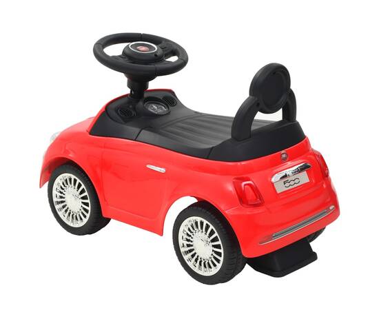 Mașinuță fără pedale fiat 500 roșu, 3 image