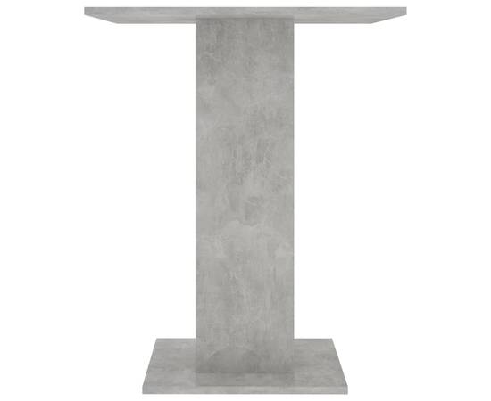 Masă de bistro, gri beton, 60 x 60 x 75 cm, pal, 5 image