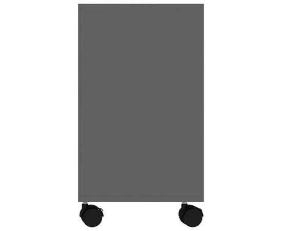 Masă laterală, gri, 70 x 35 x 55 cm, pal, 5 image