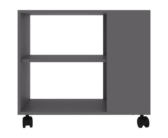 Masă laterală, gri, 70 x 35 x 55 cm, pal, 4 image