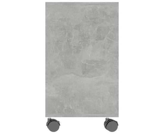 Masă laterală, gri beton, 70 x 35 x 55 cm, pal, 5 image