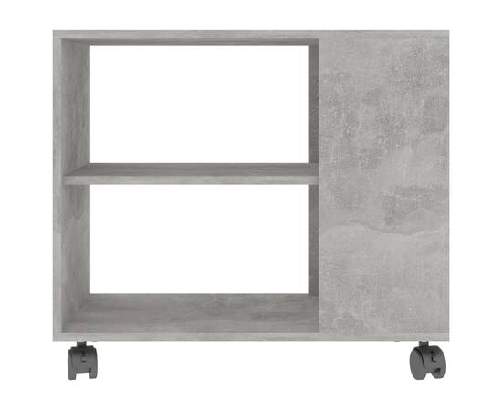 Masă laterală, gri beton, 70 x 35 x 55 cm, pal, 4 image