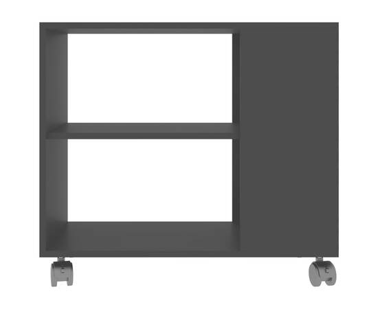 Masă laterală, negru, 70 x 35 x 55 cm, pal, 4 image