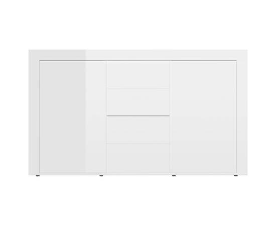Servantă, alb extralucios, 120 x 36 x 69 cm, pal, 6 image