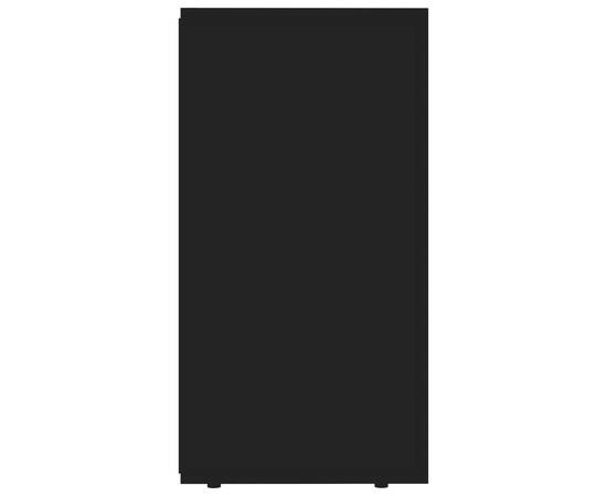 Servantă, negru, 120 x 36 x 69 cm, pal, 7 image