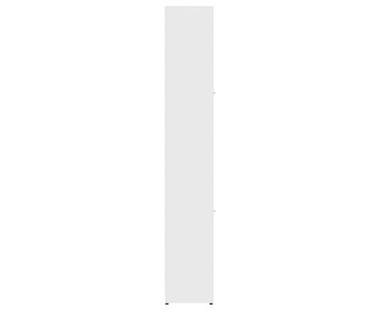 Dulap de baie, alb, 30x30x183,5 cm, pal, 8 image