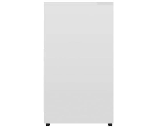 Dulap de baie, alb extralucios, 60 x 33 x 58 cm, pal, 10 image