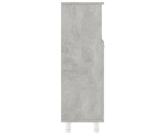 Dulap de baie, gri beton, 30 x 30 x 95 cm, pal, 8 image
