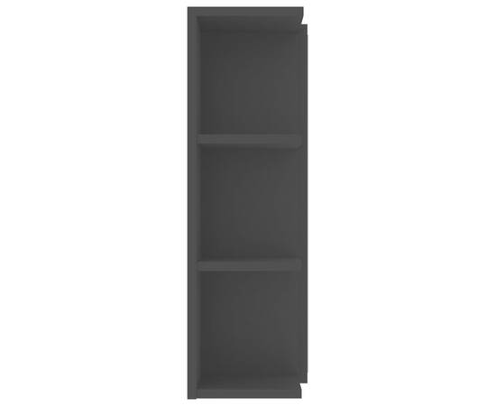 Dulap de baie cu oglindă, negru, 80 x 20,5 x 64 cm, pal, 9 image