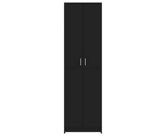 Șifonier de hol, negru, 55 x 25 x 189 cm, pal, 7 image