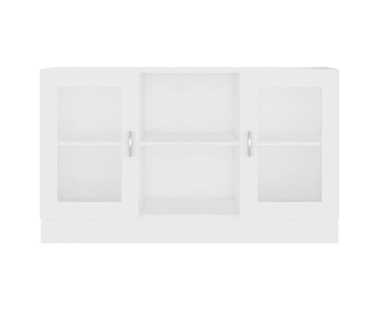 Dulap cu vitrină, alb, 120 x 30,5 x 70 cm, pal, 6 image