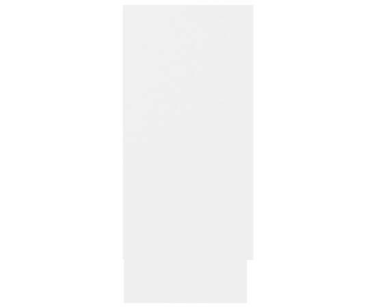 Dulap cu vitrină, alb, 120 x 30,5 x 70 cm, pal, 7 image