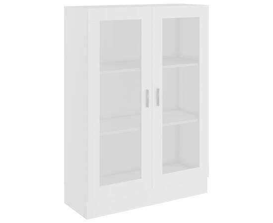 Dulap cu vitrină, alb, 82,5 x 30,5 x 115 cm, pal, 2 image