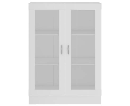 Dulap cu vitrină, alb, 82,5 x 30,5 x 115 cm, pal, 6 image