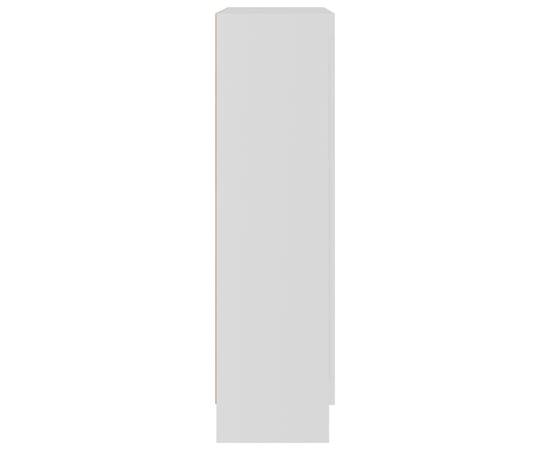 Dulap cu vitrină, alb, 82,5 x 30,5 x 115 cm, pal, 7 image