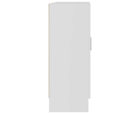 Dulap cu vitrină, alb, 82,5 x 30,5 x 80 cm, pal, 7 image