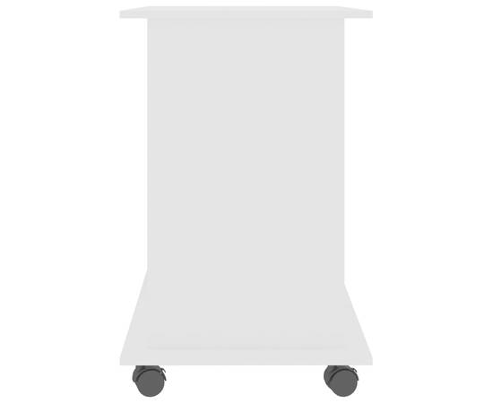 Birou de calculator, alb, 80 x 50 x 75 cm, pal, 5 image