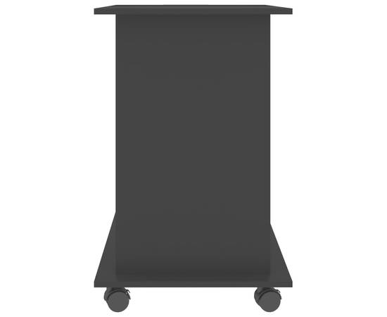 Birou de calculator, negru, 80 x 50 x 75 cm, pal, 5 image