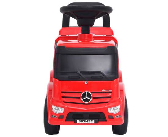 Mașinuță pentru pași mercedes-benz, roșie, 3 image