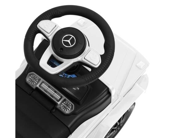Mașinuță pentru pași mercedes-benz g63, alb, 6 image