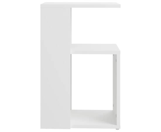 Masă laterală, alb, 36x30x56 cm, pal, 4 image