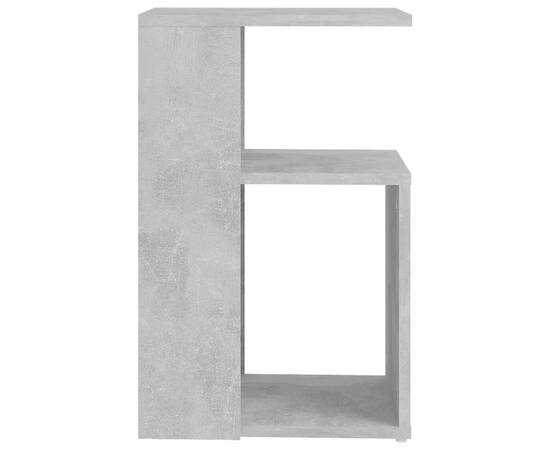Masă laterală, gri beton, 36x30x56 cm, pal, 4 image