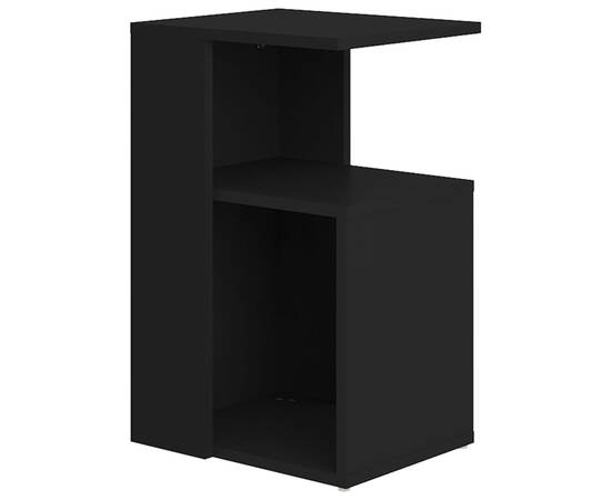Masă laterală, negru, 36x30x56 cm, pal, 2 image