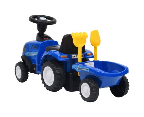Tractor pentru copii new holland, albastru, 4 image