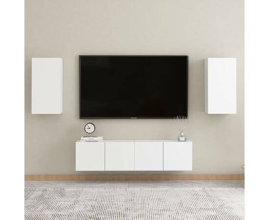 Comodă tv, alb, 30,5x30x60 cm, pal, 7 image