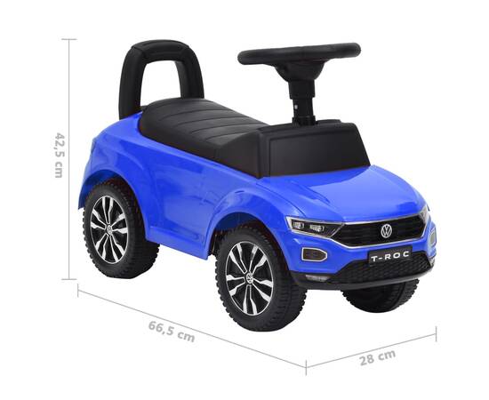 Mașinuță primii pași volkswagen t-roc, albastru, 8 image