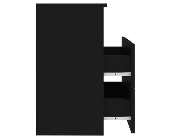 Noptiere, 2 buc., negru, 50x32x60 cm, 8 image