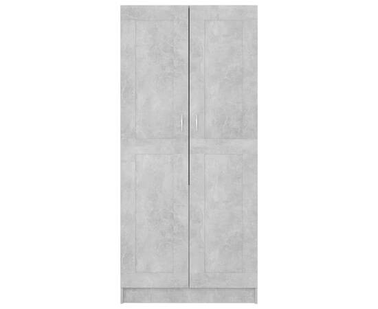 Șifonier, gri beton, 82,5x51,5x180 cm pal, 6 image