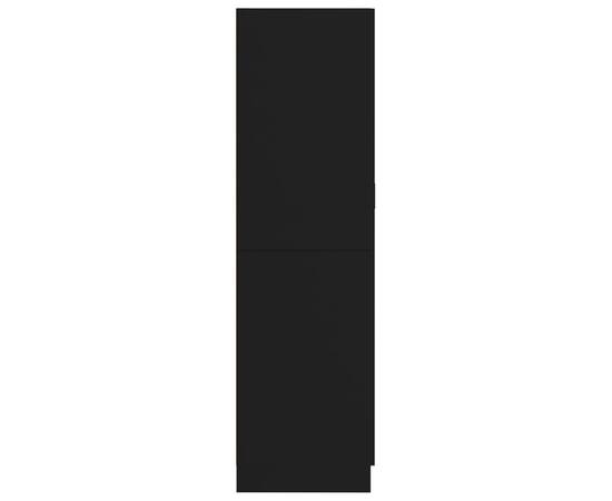 Șifonier, negru, 82,5x51,5x180 cm, pal, 7 image