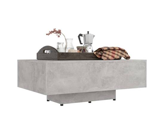 Măsuță de cafea, gri beton, 85x55x31 cm, pal, 3 image