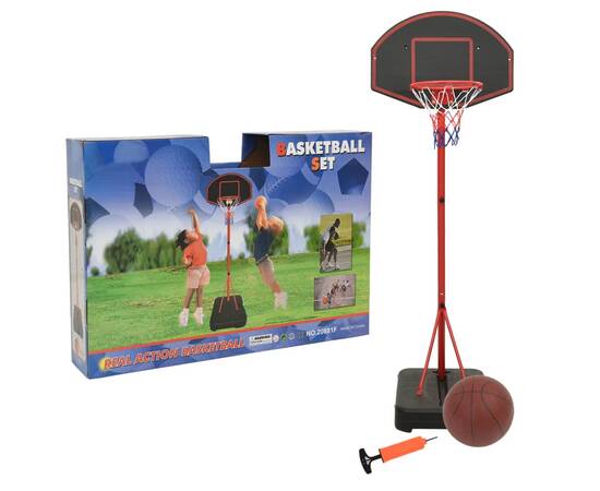 Set cu joc de baschet pentru copii, reglabil, 190 cm