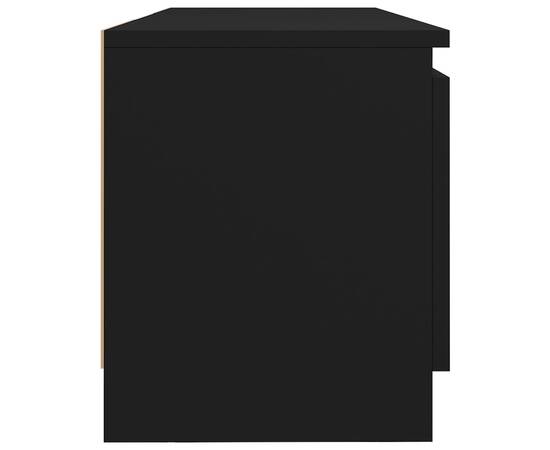 Comodă tv cu lumini led, negru, 120x30x35,5 cm, 10 image