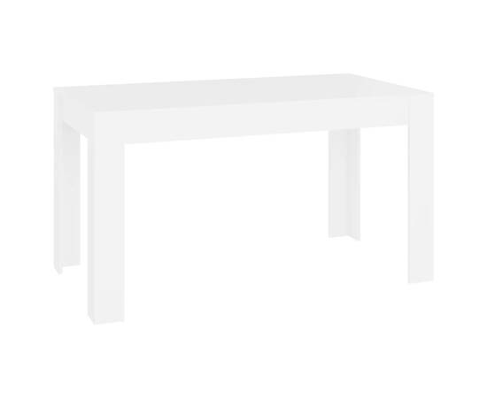 Masă de bucătărie, alb, 140x74,5x76 cm, pal, 2 image
