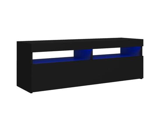 Comodă tv cu lumini led, negru, 120x35x40 cm, 2 image