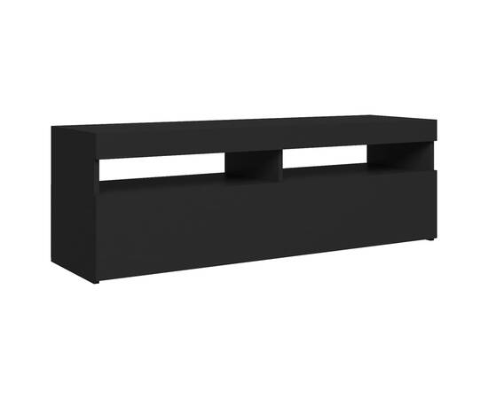 Comodă tv cu lumini led, negru, 120x35x40 cm, 7 image