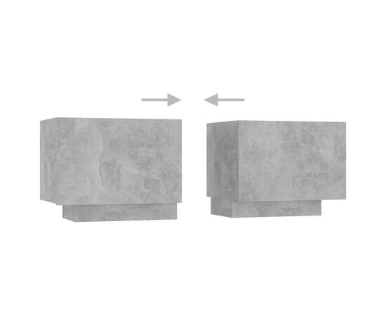 Comodă tv, gri beton, 100x35x40 cm, pal, 7 image