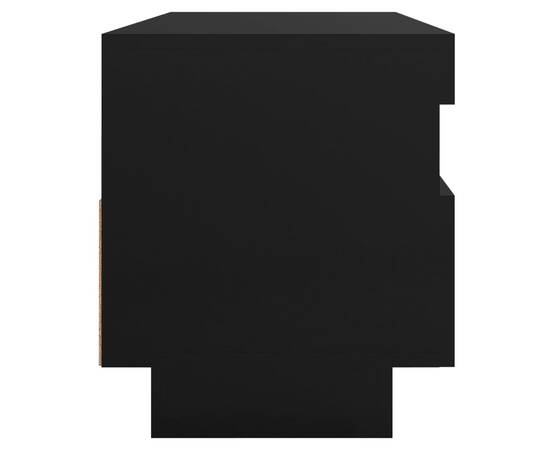 Comodă tv cu lumini led, negru, 100x35x40 cm, 11 image