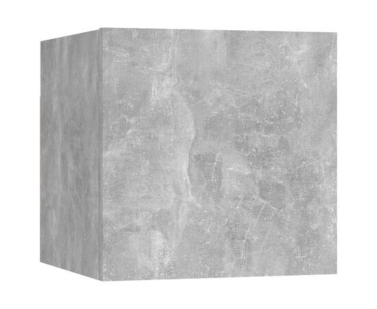 Dulap tv montaj pe perete, gri beton, 30,5x30x30 cm, 2 image