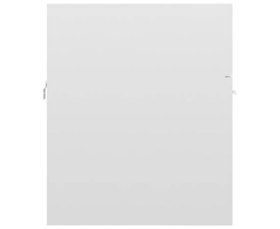 Dulap de chiuvetă, alb extralucios, 41x38,5x46 cm, pal, 6 image