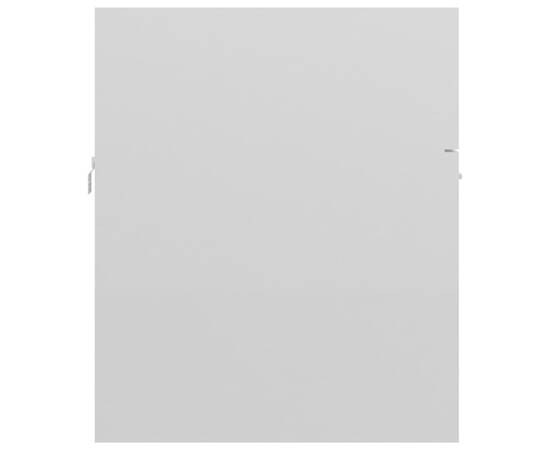 Dulap de chiuvetă, alb extralucios, 80x38,5x46 cm, pal, 6 image