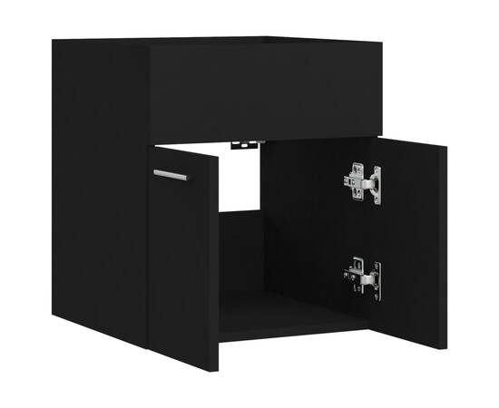 Dulap de chiuvetă, negru, 41x38,5x46 cm, pal, 7 image